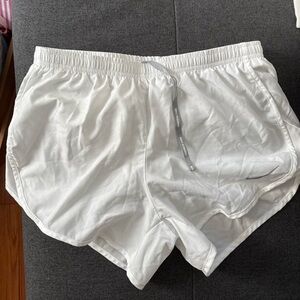 Nike Dri-FIT White Athletic Shorts